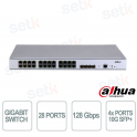 Switch Dahua S5428-24GT4XF | 28 Porte Gigabit L2+ con Uplink 10G per Reti Aziendali Affidabili