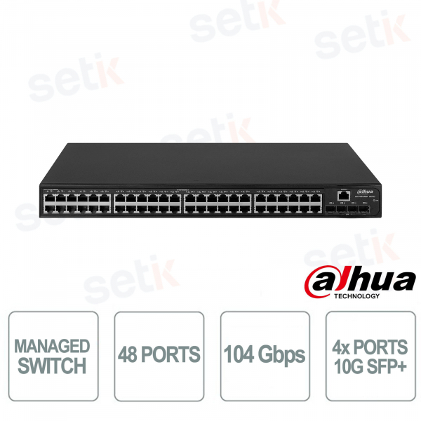 Dahua AS5600-48GF4XF-V2 Switch | 52 L3 Ports with 10G Uplink and Enterprise Performance