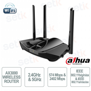 Dahua AX30 AX3000 Wi-Fi 6 Router: 3 Gbps Speed and WPA3 Security