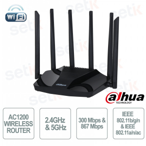 Router Wi-Fi AC1200 Dahua WR5210-IDC: velocità stabile e sicurezza avanzata