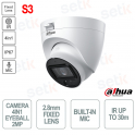 Telecamera Dahua HAC-HDW1239TLQ-IL-A-S3 2MP con lente fissa 2.8 mm, Smart Dual Light e protezione IP67