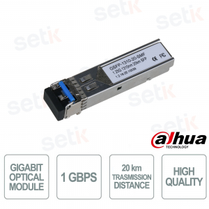 Module optique Dahua GSFP-1310-20-SMF – Transmission Gigabit jusqu'à 20 km, fiabilité et performances professionnelles