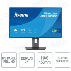Monitor Iiyama ProLite XB2792HSU-B1 27” IPS Full HD – Eco, ergonomico e con protezione occhi
