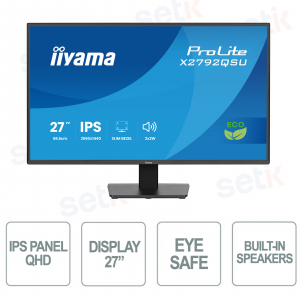 Monitor Iiyama ProLite X2792QSU-B1 27” QHD IPS – Qualità, efficienza e sostenibilità