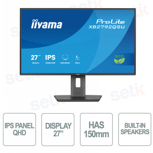 Iiyama ProLite XB2792QSU-B1 27" QHD IPS Monitor – Efficiency, Comfort, and Sustainability