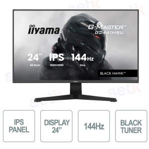 Iiyama G-Master G2441HSU-B1 24” IPS 144Hz Gaming Monitor – Speed and Precision for Every Challenge