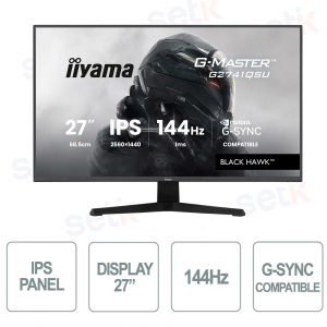 Monitor Gaming Iiyama G-Master G2741QSU-B1 27” QHD IPS 144Hz – Prestazioni e fluidità senza compromessi