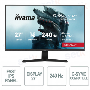Iiyama G-Master G2771HSU-B1 240Hz Fast IPS – Precisione e Velocità da Pro!