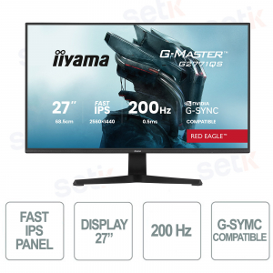Iiyama G-Master G2771QS-B1 200Hz Fast IPS QHD – Prestazioni e Fluidità Pro!