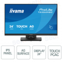 Iiyama ProLite T2454MSC-B3AG 24” Touchscreen – Precisione e Comfort Professionale