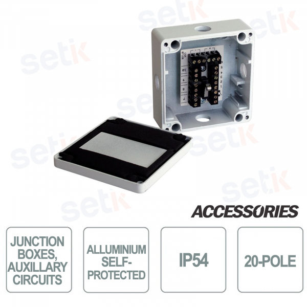 Boîte de jonction Eaton 1465-CSA – 20 pôles en aluminium IP54, sûre et durable