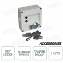 Eaton 498-CSA: Aluminum key lock for CE security systems.
