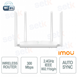 IMOU HR340 Wi-Fi Router: 300 Mbps Connection, Auto-Sync Cameras and Intelligent Accelerated Streams