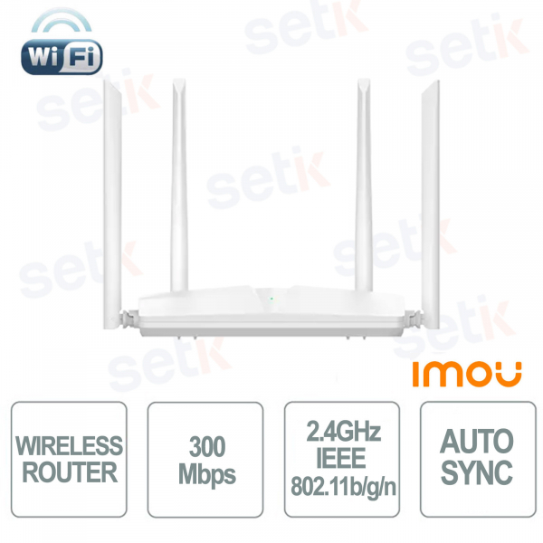 Routeur Wi-Fi IMOU HR340 : connexion 300 Mbps, caméras à synchronisation automatique et flux accélérés intelligents