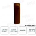Infrared radio sensor - 868MHz curtain protection - range from 1 to 5 meters - Brown color - AMC