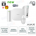 Kit d'alarme professionnel AJAX sans fil GPRS/Ethernet 2 SIM 4G HDR Version blanche