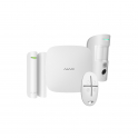 Kit d'alarme professionnel AJAX sans fil GPRS/Ethernet 2 SIM 4G HDR Version blanche