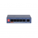 CS4006-4GT-60-V2: 6-Port Gigabit PoE Switch with Cloud Management - Dahua