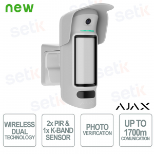 Ajax Outdoor Curtain Detector with HD Photo Verification: CurtainCam HighMount (PhOD) - Ajax