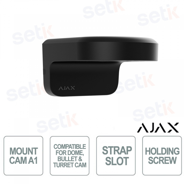 Ajax MountCam A1 Black – Secure Mounting Bracket for Video Surveillance