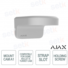Ajax MountCam A1 White – Secure Mounting Bracket for Video Surveillance