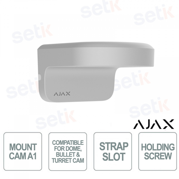 Ajax MountCam A1 White – Secure Mounting Bracket for Video Surveillance