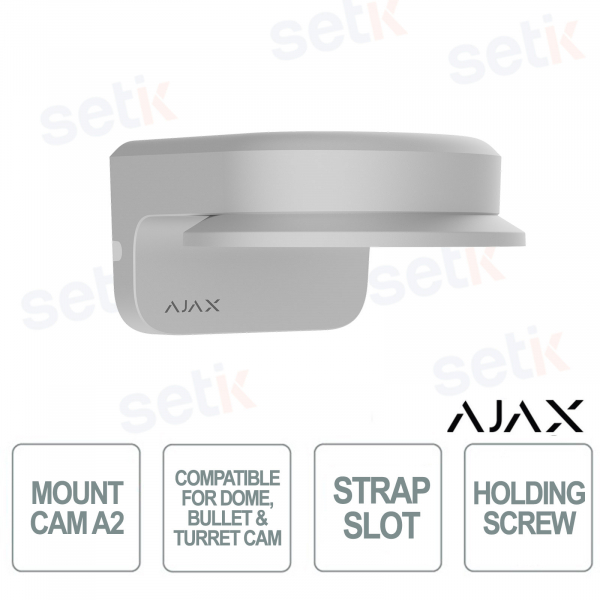 Staffa Ajax MountCam A2 Bianca – Staffa Professionale per Telecamere IP