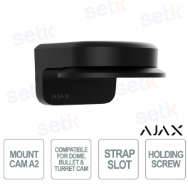 Staffa Ajax MountCam A2 Nera – Staffa Professionale per Telecamere IP