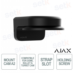 Staffa Ajax MountCam A2 Nera – Staffa Professionale per Telecamere IP