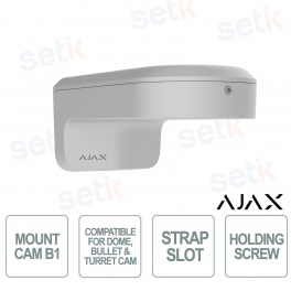 Ajax MountCam B1 Blanc – Support mural pour vidéosurveillance