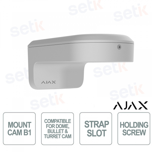 Support mural blanc Ajax MountCam B1 – Fixation pour vidéosurveillance