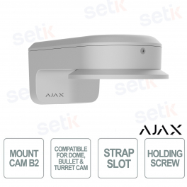 Staffa a Parete Ajax MountCam B2 Bianca – Staffa Professionale per Telecamere IP
