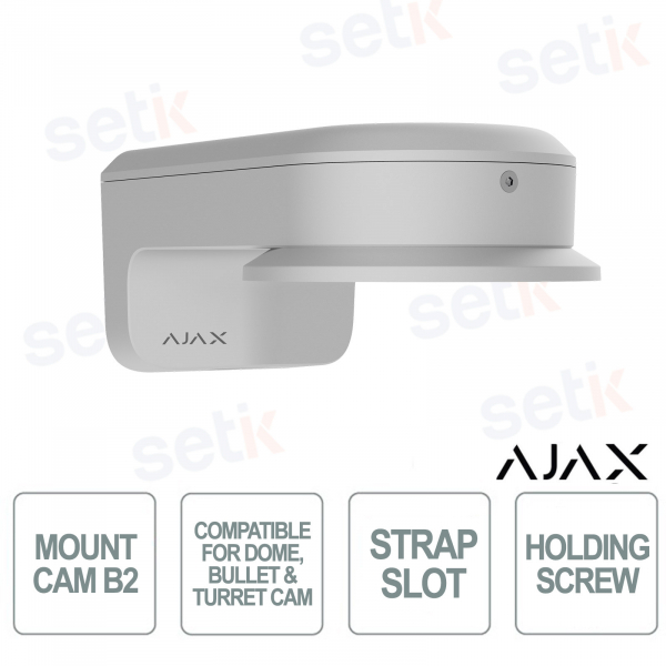 Ajax MountCam B2 Wall Mount White – Professional Mount for IP Cameras