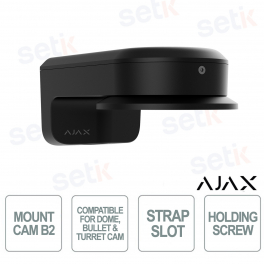 Support mural Ajax MountCam B2 noir – Support professionnel pour caméras IP