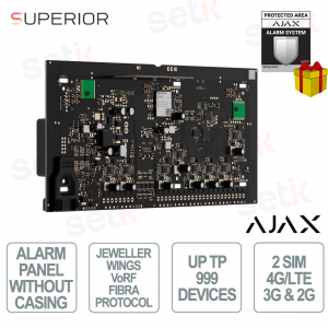 Ajax Superior MegaHub Without Casing - Hybrid Control Panel with Maximum Scalability and Reliability