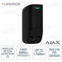 Ajax Superior MotionCam G3 (PhOD) Noir Bijoutier – Détecteur PIR sans fil avec photo HD et protection anti-sabotage