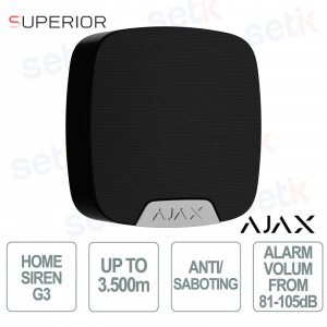 Ajax HomeSiren G3 Jeweler: Professional High-Security Wireless Siren - Black
