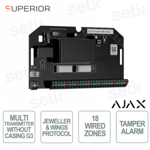 Ajax MultiTransmitter G3 Jeweller Without Casing: Modulo per 18 Dispositivi Cablati