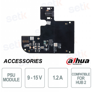 Module d'alimentation 9-15 V - ARA62 - pour une alimentation sécurisée du Hub2 - Dahua