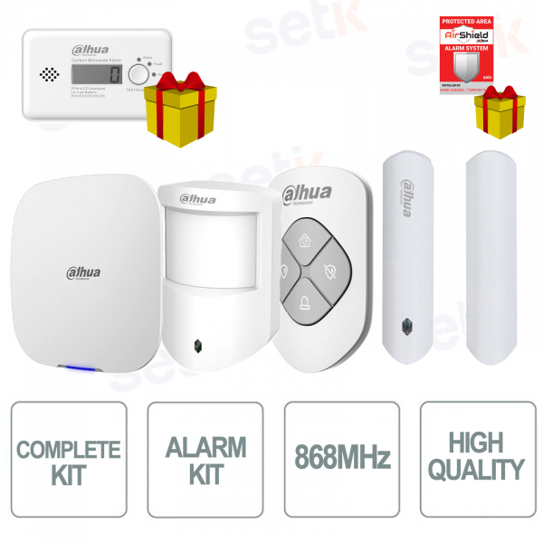 Kit d'alarme complet Dahua - Fréquence 868 MHz