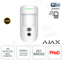Ajax MotionCam HDR (PhOD) Jeweller White – Wireless IR motion detector with PIR sensor and HDR photo verification