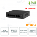 Switch PoE 6 Porte – 4 PoE + 2 Uplink 10/100M | SF106P-45 45W Plug & Play