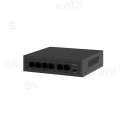 Switch PoE 6 Porte – 4 PoE + 2 Uplink 10/100M | SF106P-45 45W Plug & Play