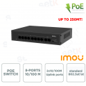 Switch PoE 10 Porte – 8 PoE + 2 Uplink 65W | 802.3af/at 250m Plug & Play