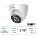 3MP Wi-Fi Turret Camera with 2.8mm Lens, Smart Dual Light, AI Human & Vehicle Detection, Wi-Fi 6, IP67 - Dahua