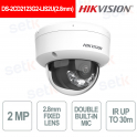 Telecamera IP Dome 2MP AcuSense Smart Hybrid Light Audio IP67 IK10 - Hikvision