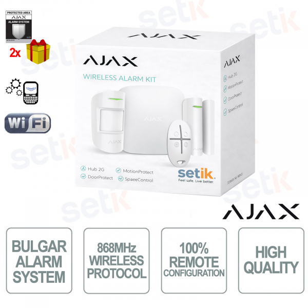 AJAX Professionelles drahtloses GPRS/Ethernet-Alarmset
