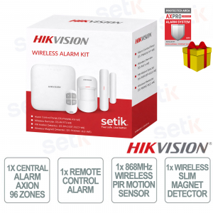 Kit d'alarme professionnel Hikvision Axiom Pro 868 MHz sans fil 96 ZONES