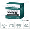 TP Link VIGI NK4P-T4425-2T kit 4 4MP Full Color cameras + 4 channel PoE+ NVR