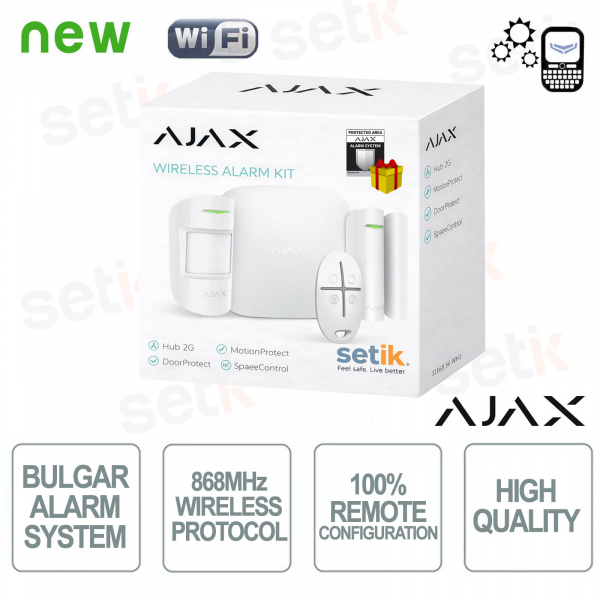 AJAX Professionelles drahtloses GPRS/Ethernet-Alarmset